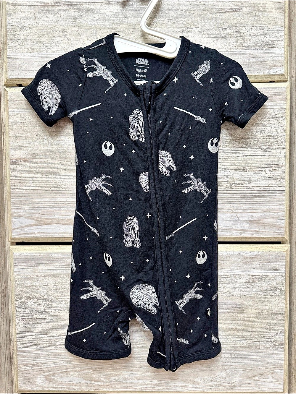 Kyte Baby Star Wars Short Romper Size 18-24M